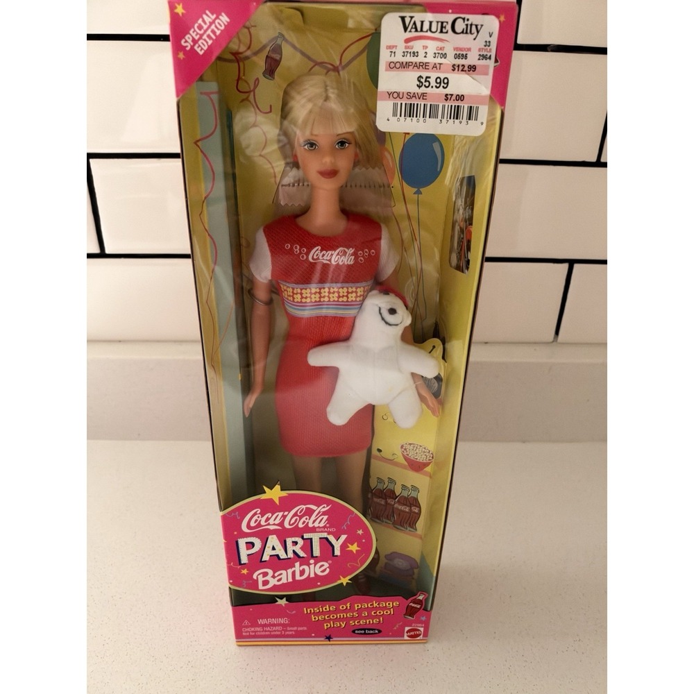 NIB Coca-Cola Party 1998 Barbie Doll Special Edition